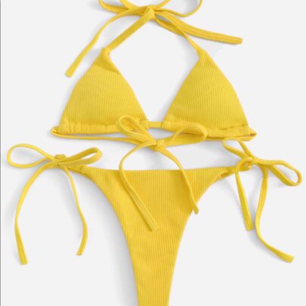 Yellow bikini